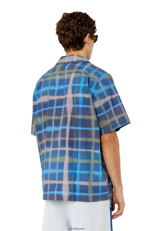 Diesel s-frank-проверка мъже FTRH4D309 облекло зелено/синьо