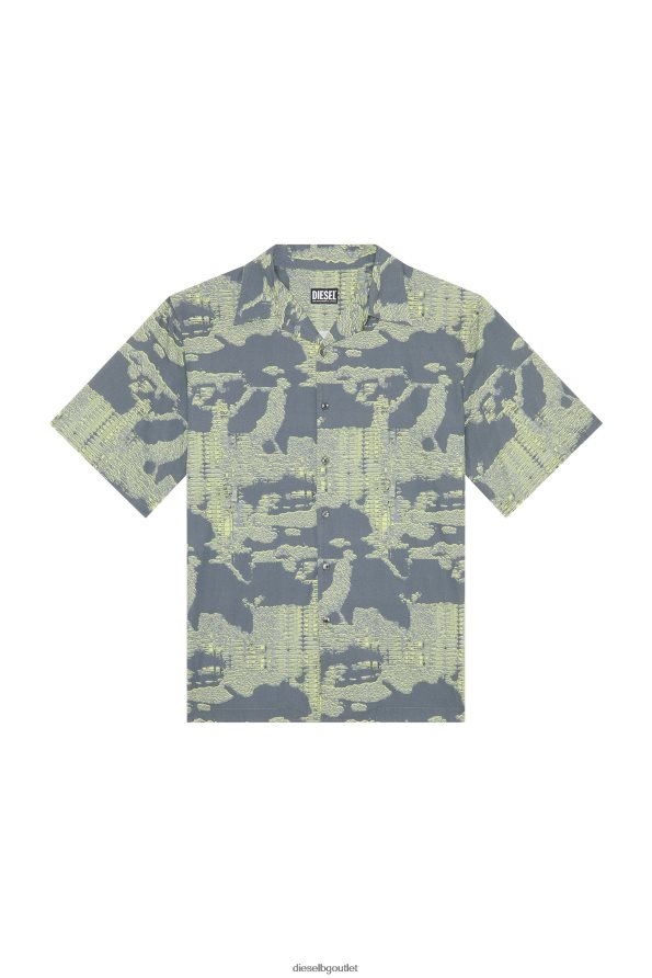 Diesel s-frank-a мъже FTRH4D333 облекло зелено/сиво