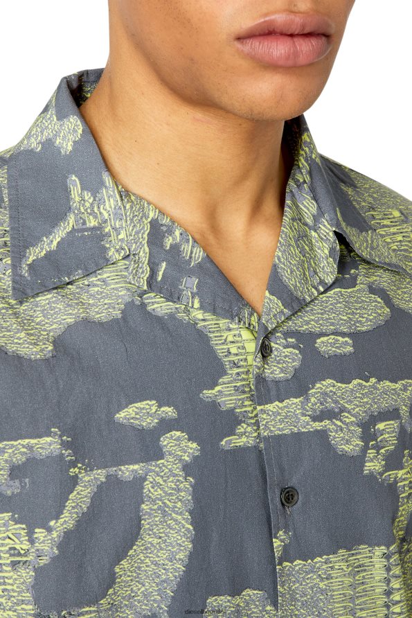 Diesel s-frank-a мъже FTRH4D333 облекло зелено/сиво