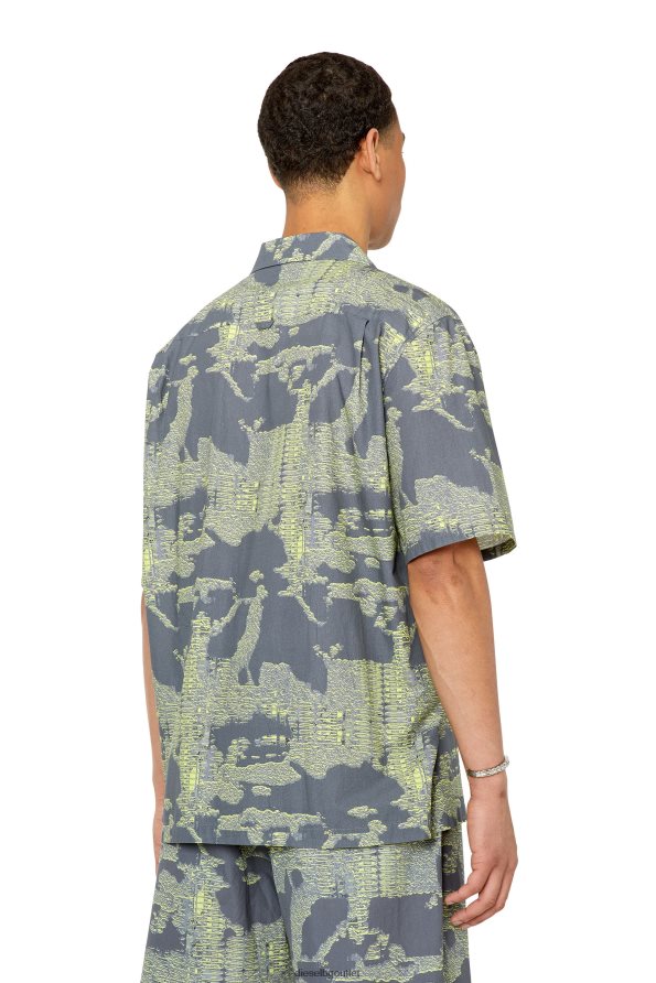 Diesel s-frank-a мъже FTRH4D333 облекло зелено/сиво