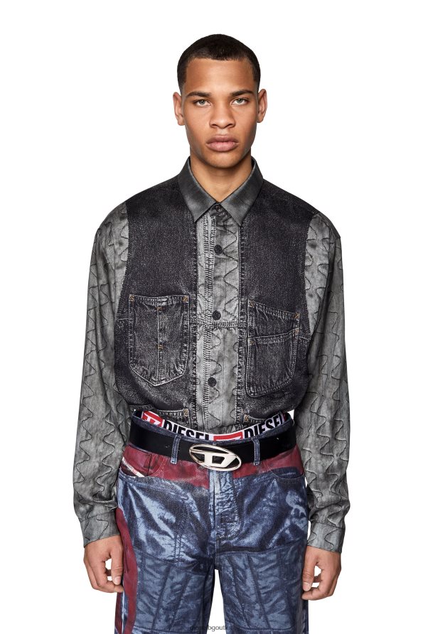 Diesel s-gilliam-жилетка мъже FTRH4D287 облекло сиво