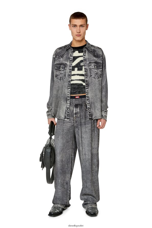 Diesel s-gils-dnm мъже FTRH4D315 облекло тъмно сив