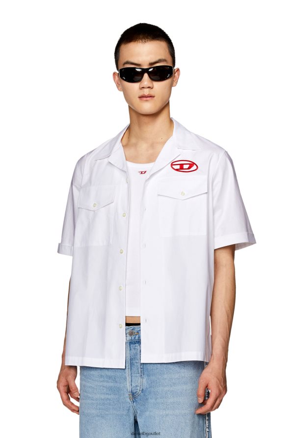 Diesel s-mac-22-b мъже FTRH4D292 облекло бяло/червено