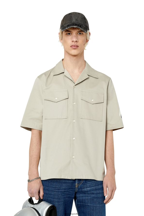 Diesel s-mac-b мъже FTRH4D307 облекло светло сив