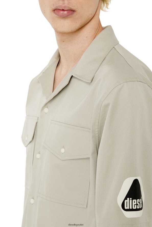 Diesel s-mac-b мъже FTRH4D307 облекло светло сив