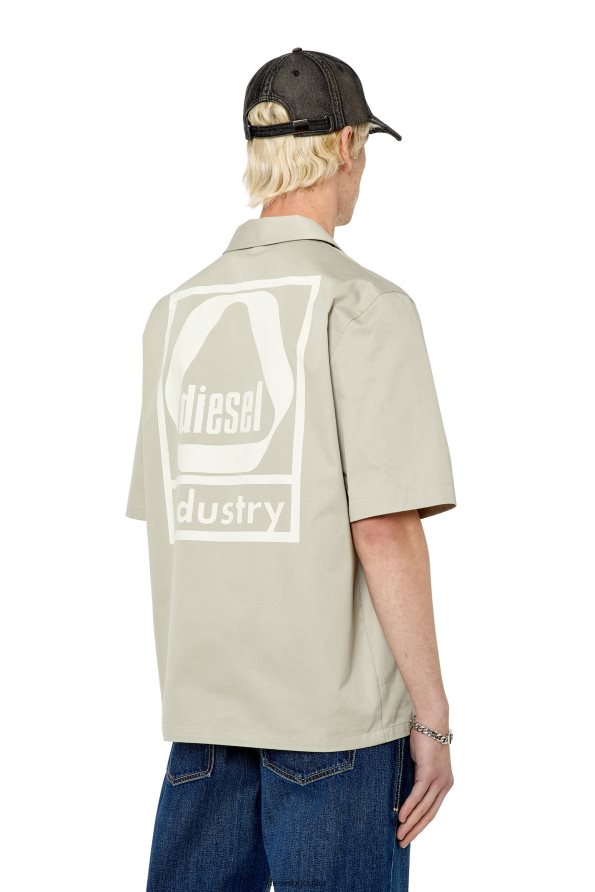 Diesel s-mac-b мъже FTRH4D307 облекло светло сив