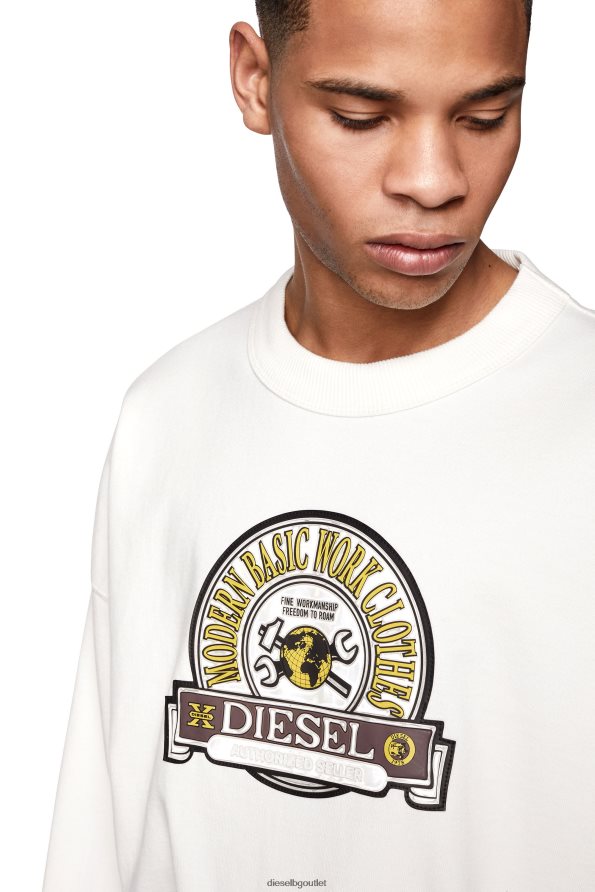 Diesel s-неравен мъже FTRH4D128 облекло бяло