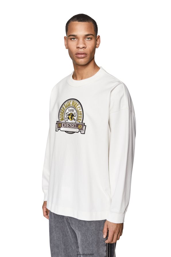 Diesel s-неравен мъже FTRH4D128 облекло бяло