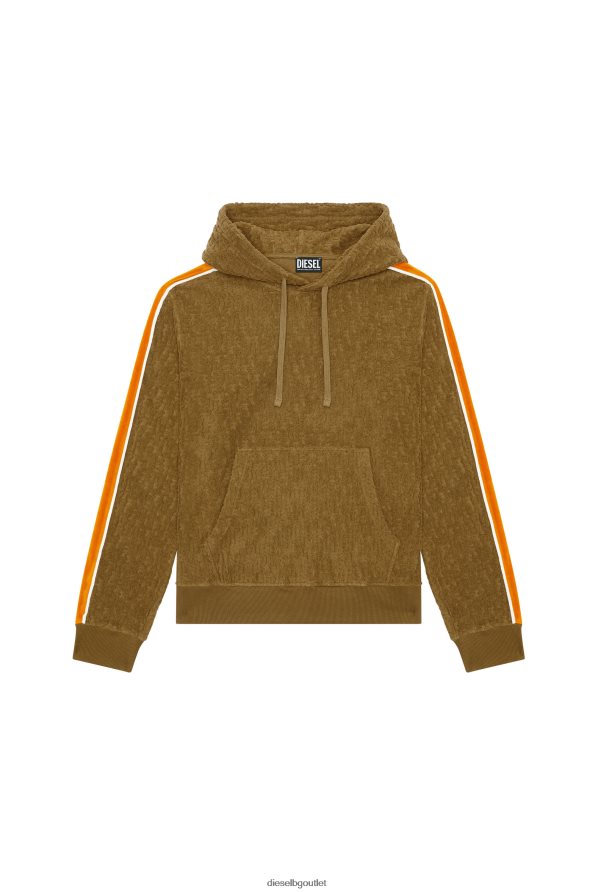 Diesel s-ginbero-качулка мъже FTRH4D166 облекло военно зелено