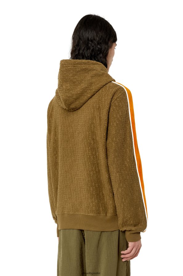 Diesel s-ginbero-качулка мъже FTRH4D166 облекло военно зелено