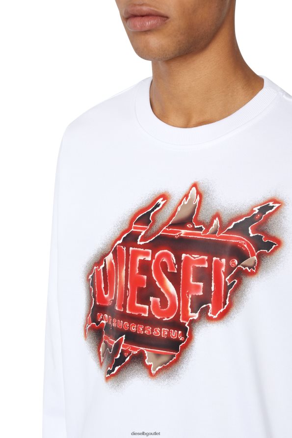 Diesel s-ginn-e9 мъже FTRH4D107 облекло бяло