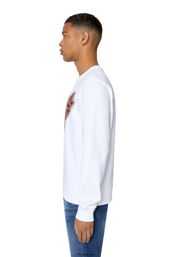 Diesel s-ginn-e9 мъже FTRH4D107 облекло бяло