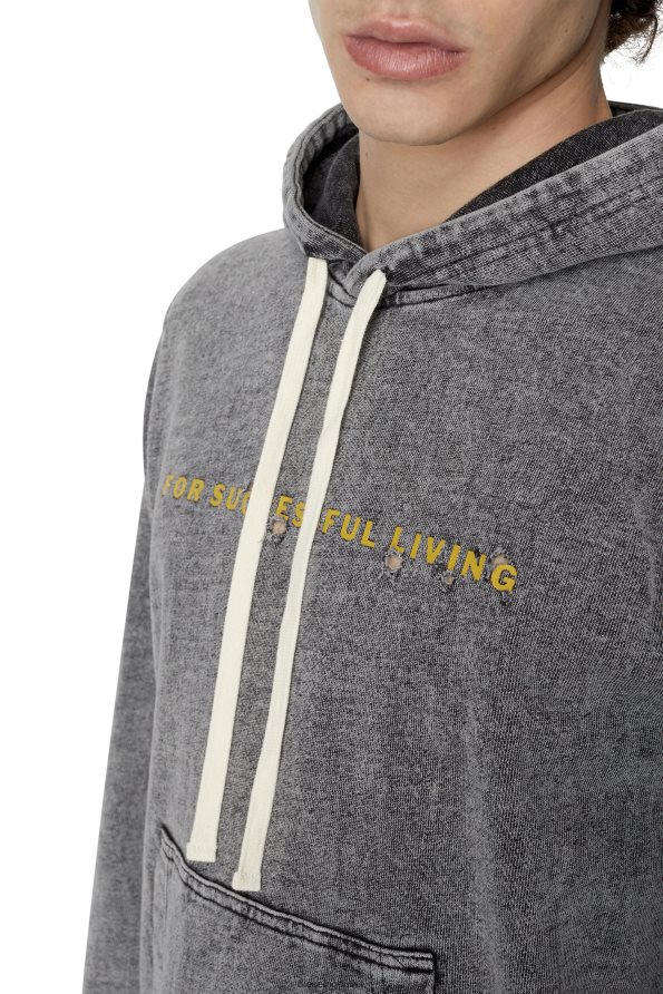 Diesel s-ginn-hood-e1 мъже FTRH4D100 облекло сиво