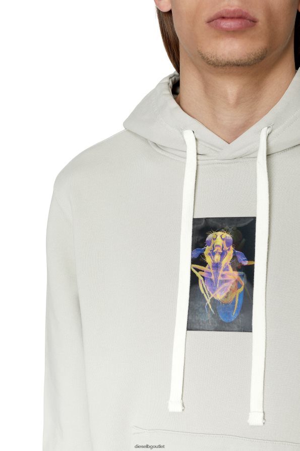 Diesel s-ginn-hood-e2 мъже FTRH4D95 облекло сиво