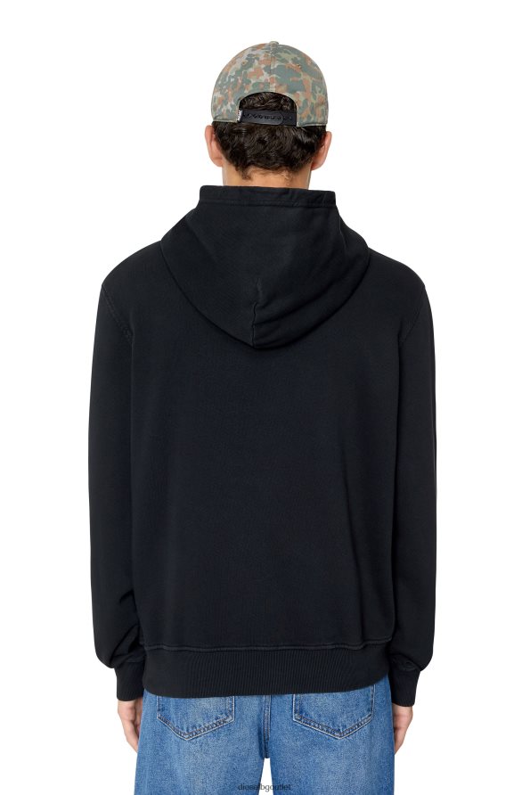 Diesel s-ginn-hood-e4 мъже FTRH4D101 облекло черен