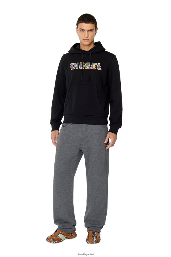 Diesel s-ginn-hood-k27 мъже FTRH4D98 облекло черен