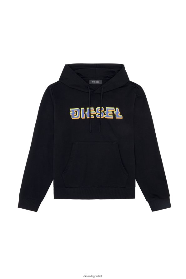 Diesel s-ginn-hood-k27 мъже FTRH4D98 облекло черен