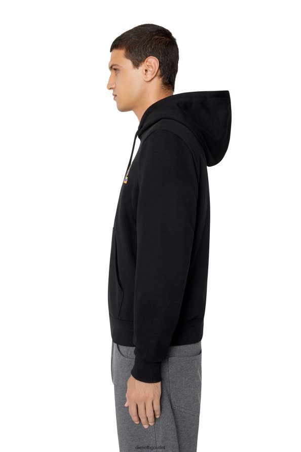 Diesel s-ginn-hood-k27 мъже FTRH4D98 облекло черен