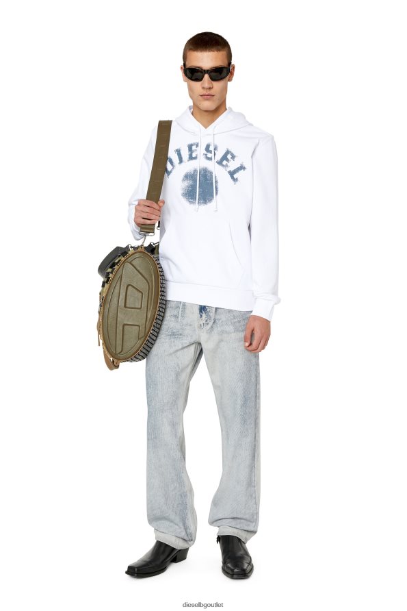Diesel s-ginn-hood-k30 мъже FTRH4D153 облекло бяло
