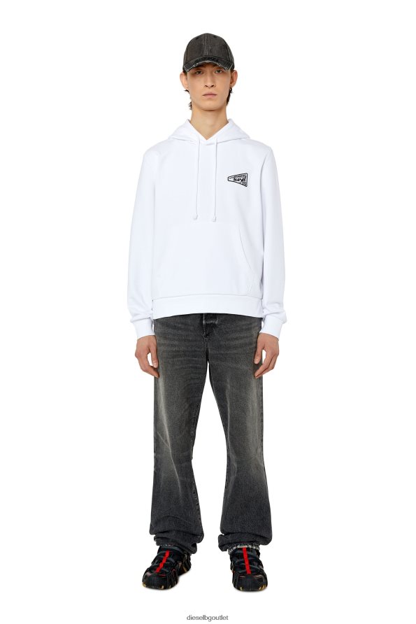 Diesel s-ginn-hood-k31 мъже FTRH4D165 облекло бяло