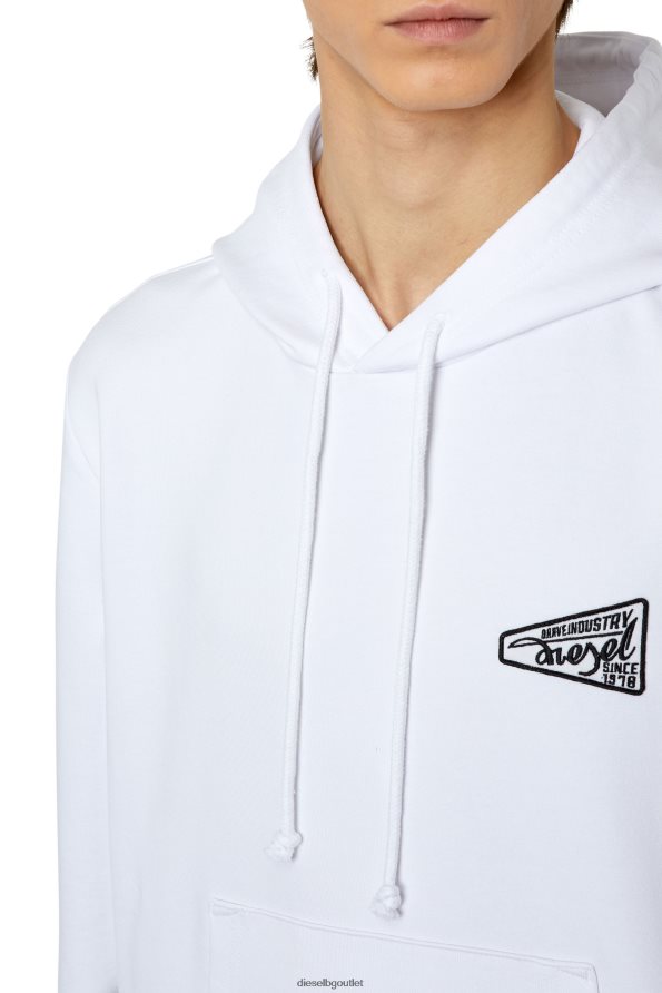 Diesel s-ginn-hood-k31 мъже FTRH4D165 облекло бяло