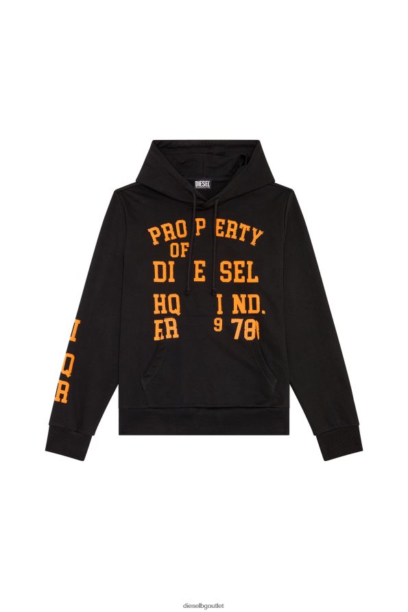 Diesel s-ginn-hood-k32 мъже FTRH4D155 облекло черен