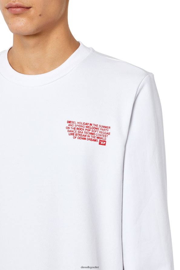 Diesel s-ginn-k29 мъже FTRH4D162 облекло бяло