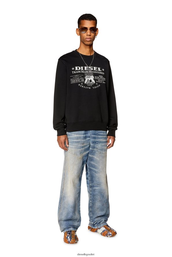 Diesel s-ginn-l2 мъже FTRH4D134 облекло черен