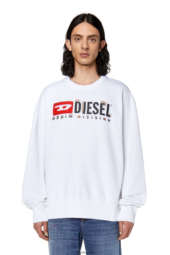 Diesel s-macs-divstroyed мъже FTRH4D160 облекло бяло