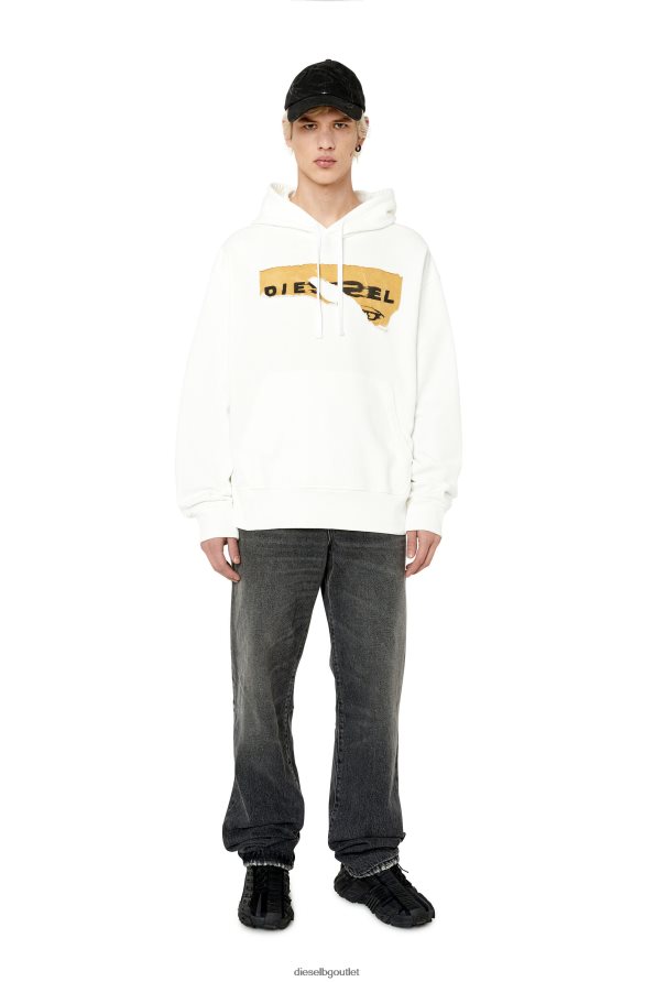 Diesel s-macs-hood-poff мъже FTRH4D124 облекло бяло