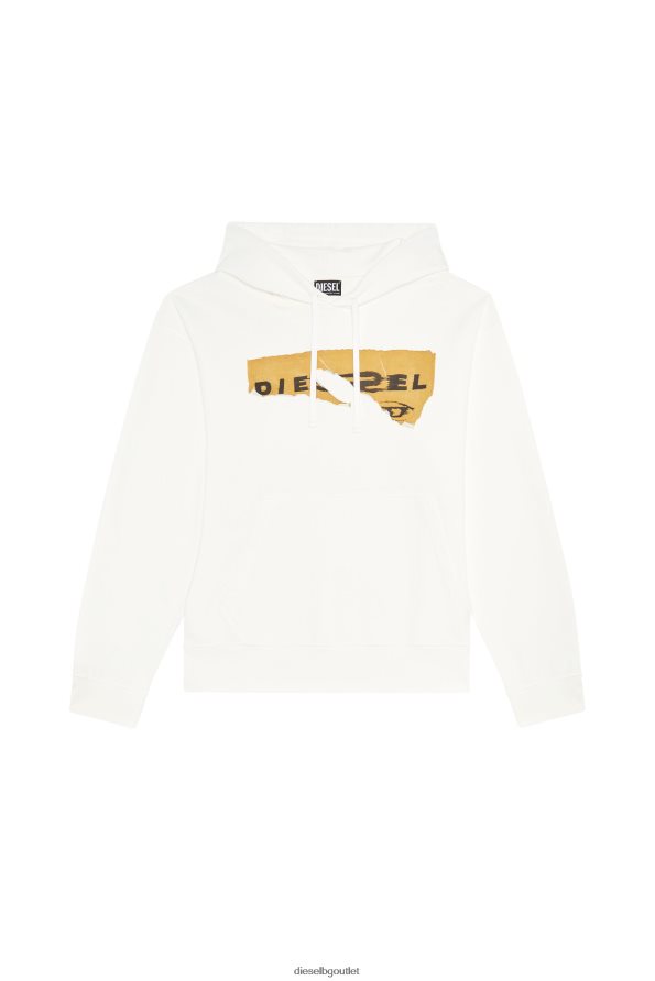 Diesel s-macs-hood-poff мъже FTRH4D124 облекло бяло