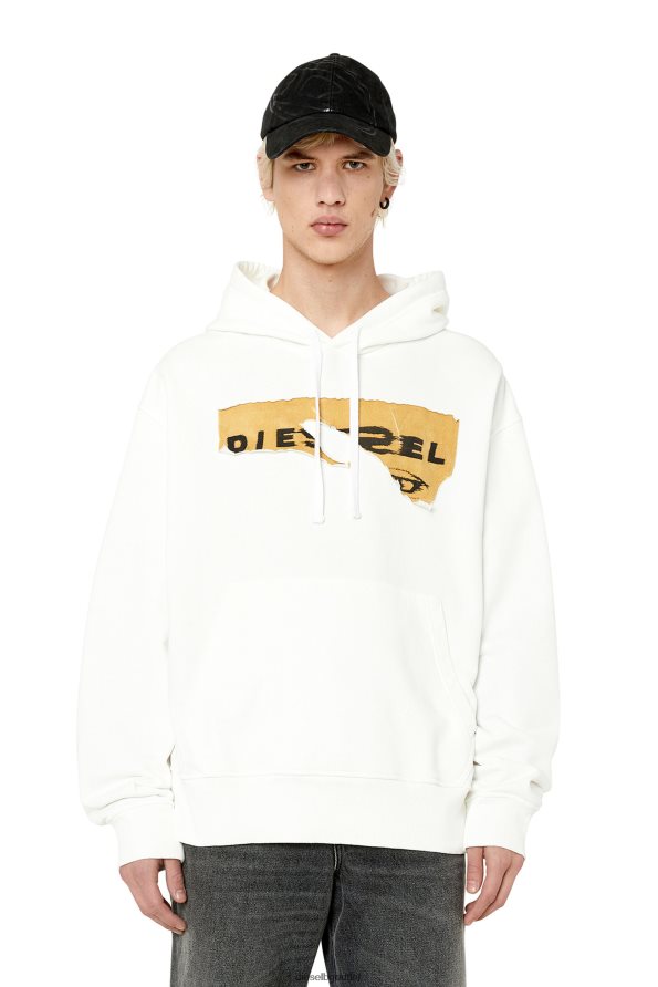 Diesel s-macs-hood-poff мъже FTRH4D124 облекло бяло