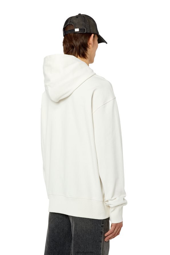 Diesel s-macsout-качулка мъже FTRH4D110 облекло бяло