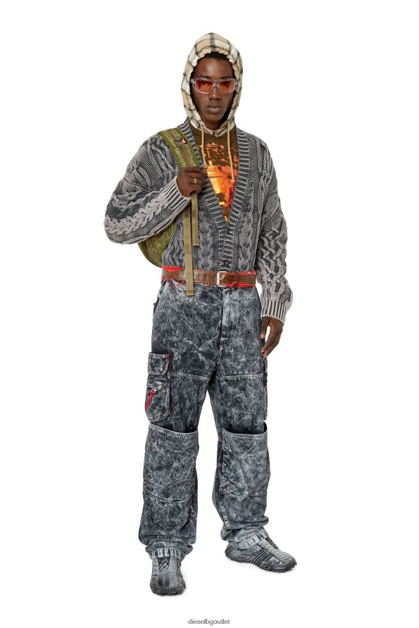 Diesel к-елиндо мъже FTRH4D114 облекло сиво