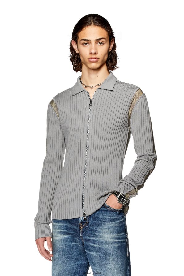 Diesel к-липси мъже FTRH4D94 облекло сиво