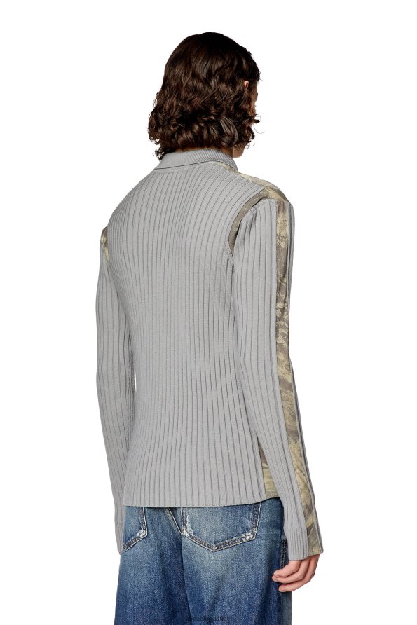 Diesel к-липси мъже FTRH4D94 облекло сиво