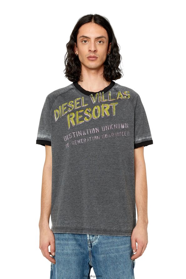 Diesel т-диелан мъже FTRH4D224 облекло сиво