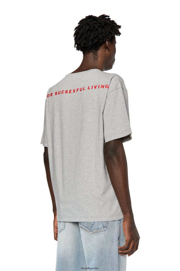 Diesel dx-t-nетикет мъже FTRH4D272 облекло сиво