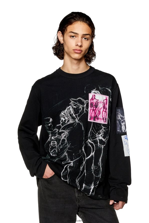 Diesel pr-t-crane-ls мъже FTRH4D252 облекло черен