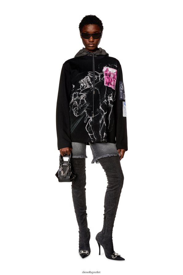 Diesel pr-t-crane-ls мъже FTRH4D252 облекло черен