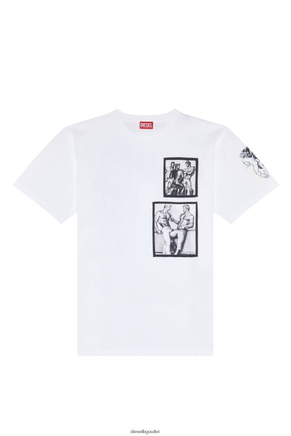 Diesel pr-t-nlabel-23a мъже FTRH4D263 облекло бяло