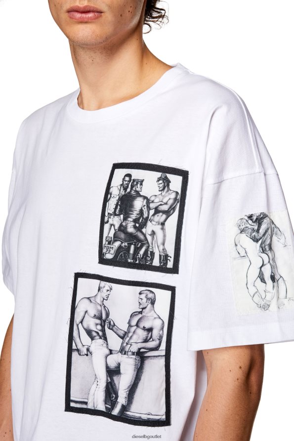 Diesel pr-t-nlabel-23a мъже FTRH4D263 облекло бяло