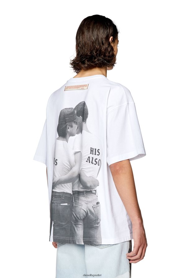 Diesel pr-t-nlabel-23b мъже FTRH4D267 облекло бяло