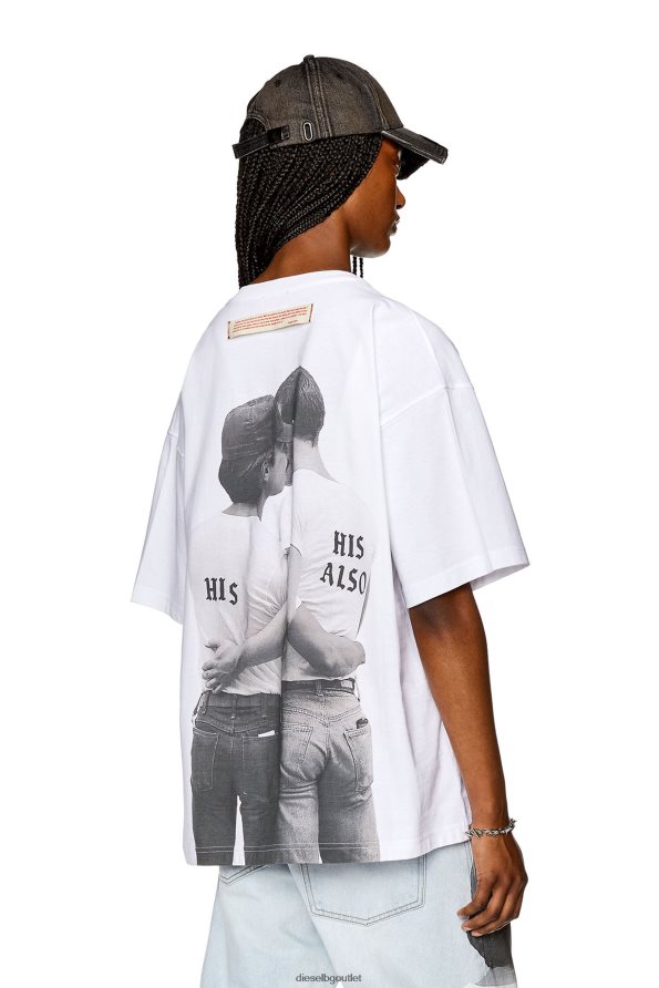 Diesel pr-t-nlabel-23b мъже FTRH4D267 облекло бяло