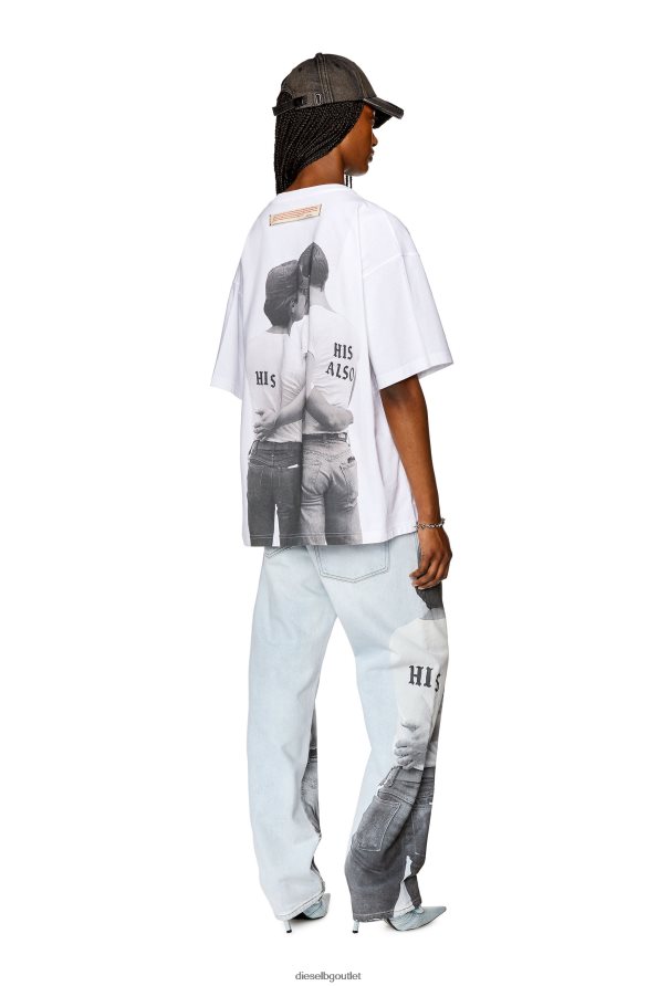 Diesel pr-t-nlabel-23b мъже FTRH4D267 облекло бяло