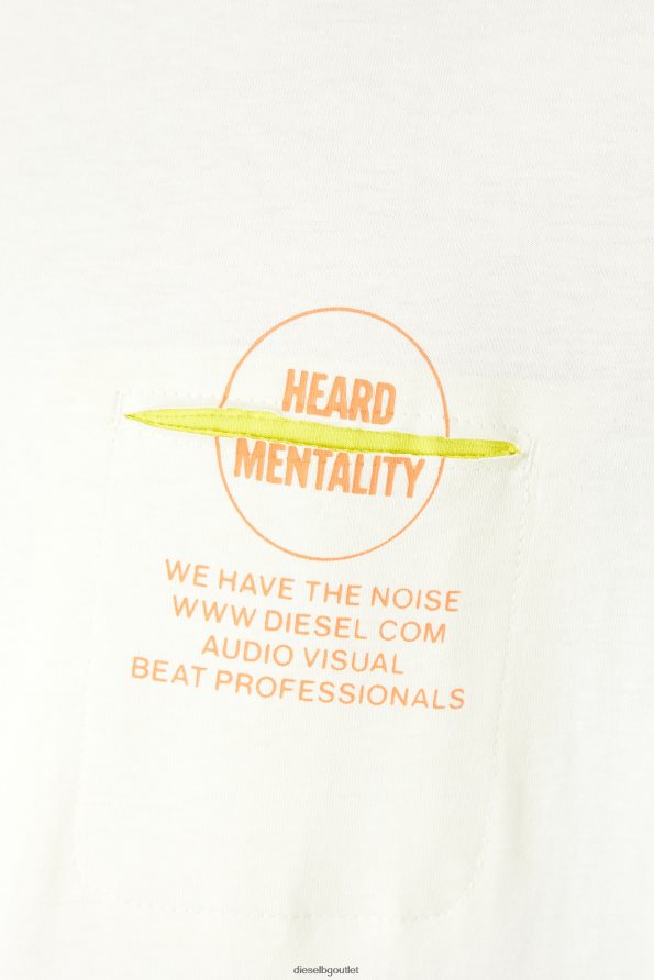 Diesel t-торбичка мъже FTRH4D222 облекло бяло