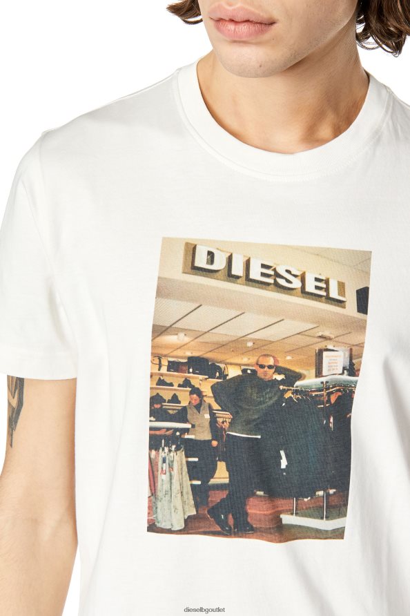 Diesel t-diegor-g8 мъже FTRH4D175 облекло бяло