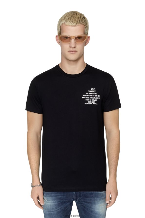 Diesel t-diegor-k51 мъже FTRH4D180 облекло черен