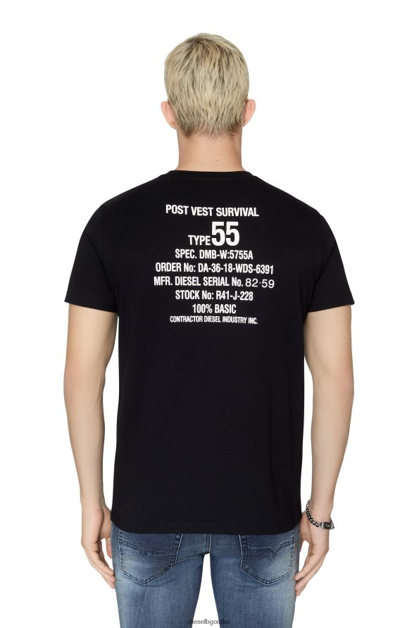 Diesel t-diegor-k51 мъже FTRH4D180 облекло черен