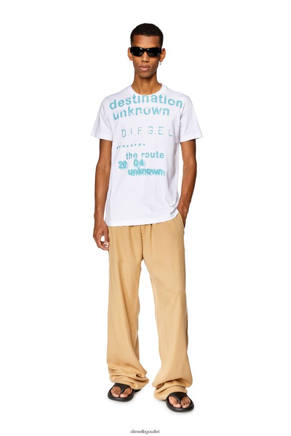 Diesel t-diegor-k63 мъже FTRH4D250 облекло бяло